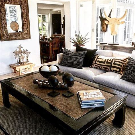 african living room decor